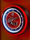 Narragansett Gansett New England Beer Bar Man Cave Red Neon Style Led Clock Sign