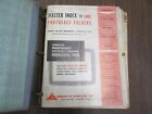 Photofact Sams Folders Master Index 1946-1958