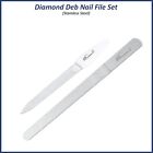 2pcs Double Sided Diamond Deb Nail File Set Strong Edge For Manicure Pedicure