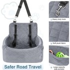 Dog Car Seat For Small Dogs Detachable Washable Dog Booster Safety Seat Outdoor