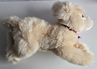 Nwt Russ Berrie And Co  Puppy Dog Realistic Plush Cream Beige 12    Soft Furry