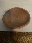 Small Hand Turned Or Carved Wooden Bowl Slightly Oval  8-1 8    X 8-7-8    