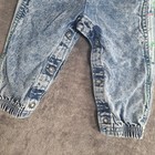 Vtg Oshkosh Bgosh 3d Bug Acid Wash Denim Overalls Shirt Set 6 9 Month 90s Usa