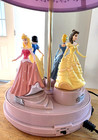 Vintage Disney Princesses Talking  Dancing Table Lamp W Shade Works Great Video