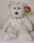 Ty Large Plush Beanie Buddy The Beginning Bear  14 Inch  Mwmt Stuffed Animal Toy