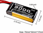 2x Xt30 Plug 3000mah 2s 7 4v Lipo 2s Battery 2-cell For Rc Airplane Jet Car Boat