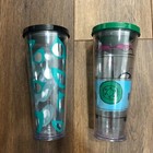 Starbucks Double Walled 24 Oz   710 Ml Tumbler Bpa Free Lot Of 2 Read Descript 