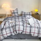 3pcs Red Black Duvet Cover Set Geometric Fringe Pattern Bedroom Twin Full Size