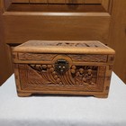 Vintage Decorative Hand Carved Box- Solid Wood Design