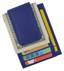 Mens Leather Wallet Money Clip Credit Card Id Holder Front Pocket Thin Slim Blue