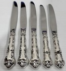 Strasbourg By Gorham Sterling Silver Dinner Knife Lot Of 5 Pieces Flatware
