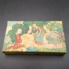 Vintage Colgate Cinderella Glass Slipper Miniature Perfume Bottles Victorian Box