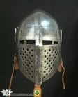 Bascinet Knight Buhurt Visor Helmet Medieval Helmet Armor Battle 18 G Steel