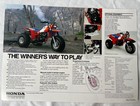 1985 Honda  Atc 200x Genuine Usa Sales Brochure Nos