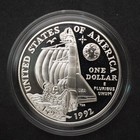 1992  P  Columbus Proof   Commemorative Silver Dollar      Cc271