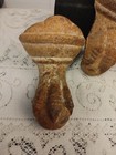 Antique Set Of 4 Cast Iron Ball Claw Foot Bath Tub Feet Ornate Victorian