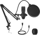 Condenser Microphone professional Cardioid Studio Streaming Podcast Pc Comput   