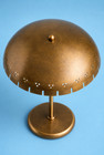 Vintage Brass Mushroom Table Lamp  Mid Century Modern Dome Desk Lamp  Handmade B