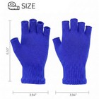 Thermal Knitted Fingerless Gloves Warm Winter Half Finger Gloves For Men Women