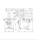 Yamazen Honma Seisakusyo Cooking Stove Black Wood Burning Fireplaces