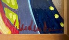 Three Colorful Men In Robes - Paint On Wood - Framed - Signed Illegibly