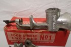 Vintage Universal No  1 Food   Meat Chopper grinder - With Box And Instructions