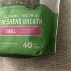 Natural Mint Dog Dental Treats - 40 Count For Clean Teeth And Fresh Breath