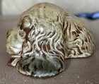 Vintage Cocker Spaniel Ceramic Figurine With Expressive Eyes Unmarked