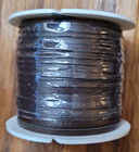 Tejas Calf Skin Leather Lace 1 8  X 150 Feet Dark Brown Smooth Cord Trim 5105-02