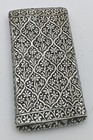 Indian Kashmir Solid Silver Cigarette   Card Case 19th Century