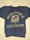 Vintage 1950s  Sweatshirt Minooka Indians Indian Head Blue No Tag 