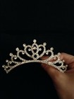 Rhinestone Tiara Crown Princess Pearl Women Girl Bridal Birthday Wedding Comb
