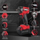 530n m 1 2  Cordless High Torque Impact Wrench For Milwaukee M18 18v Battery