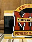 Minneapolis Moline Power Machinery Sign Service Sales Farm Vintage Style Decor