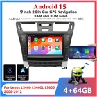 9   Android 15 Car Stereo Radio Gps 4g 64gb For Lexus Ls460 Ls460l Ls600 2006-12