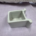 Porcelain Antique Bird Cage Feeder Seed Water Cup Made Japan