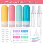 16pack Travel Bottles For Toiletries  Tsa Approved Leakproof Squeezable Silicone