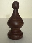 Vintage Antique Turned Wood Newel Post Finial Top Topper 4   