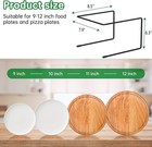 6-piece Black Metal Pizza Table Stands - Restaurant Pizza Holder And Display    