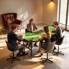 72  Foldable Poker Table  8-player Blackjack Table  Green