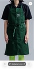 Doobymart Green Cotton Bib Apron  don t Yuck My Yum  Front Pocket