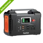 Flashfish 200w 151wh Portable Power Station W wo 60w 18v Solar Panel Refurbished