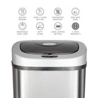 Touchless Motion Sensor Trash Can Automatic Stainless Steel Soft Close 21 1 Gal