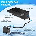 Pond Waterfall Spillway Kit Outdoor Pond Up To 2000 Gallons Includes 12 2  W