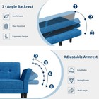 89  Futon Sofa Bed Modern Convertible Sleeper Couch W  Adjustable Folding Couch