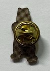 Standing Brown Grizzly Bear Enamel Metal Lapel Pin
