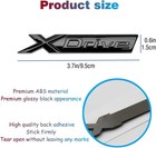 For Bmw Xdrive     Bright Black Emblem Badge Sticker  Trunk Rear Replacement For
