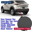 Rear Bumper Tow Hook Eye Cap Cover Compatible For Mazda 2020-2023 Cx-30 Cx30 Bla