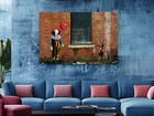 Sad Girl Red Balloon Print Banksy Canvas Wall Art Fine Art Decor