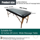 Professional Waterproof Massage Table Cover - 32inch Square 100  Pu Leather     